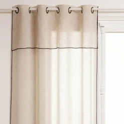 ATMOSPHERA Voilage oeillets à volant (140 x 240 cm) Fred Beige Hot