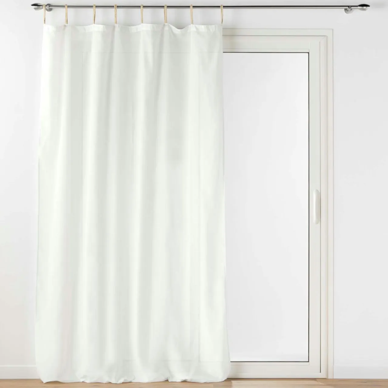 DOUCEUR D'INTERIEUR Voilage à passants coton (140 x 240 cm) Belani Blanc Clearance