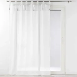 DOUCEUR D'INTERIEUR Voilage à passants (140 x 240 cm) Dalila Blanc New