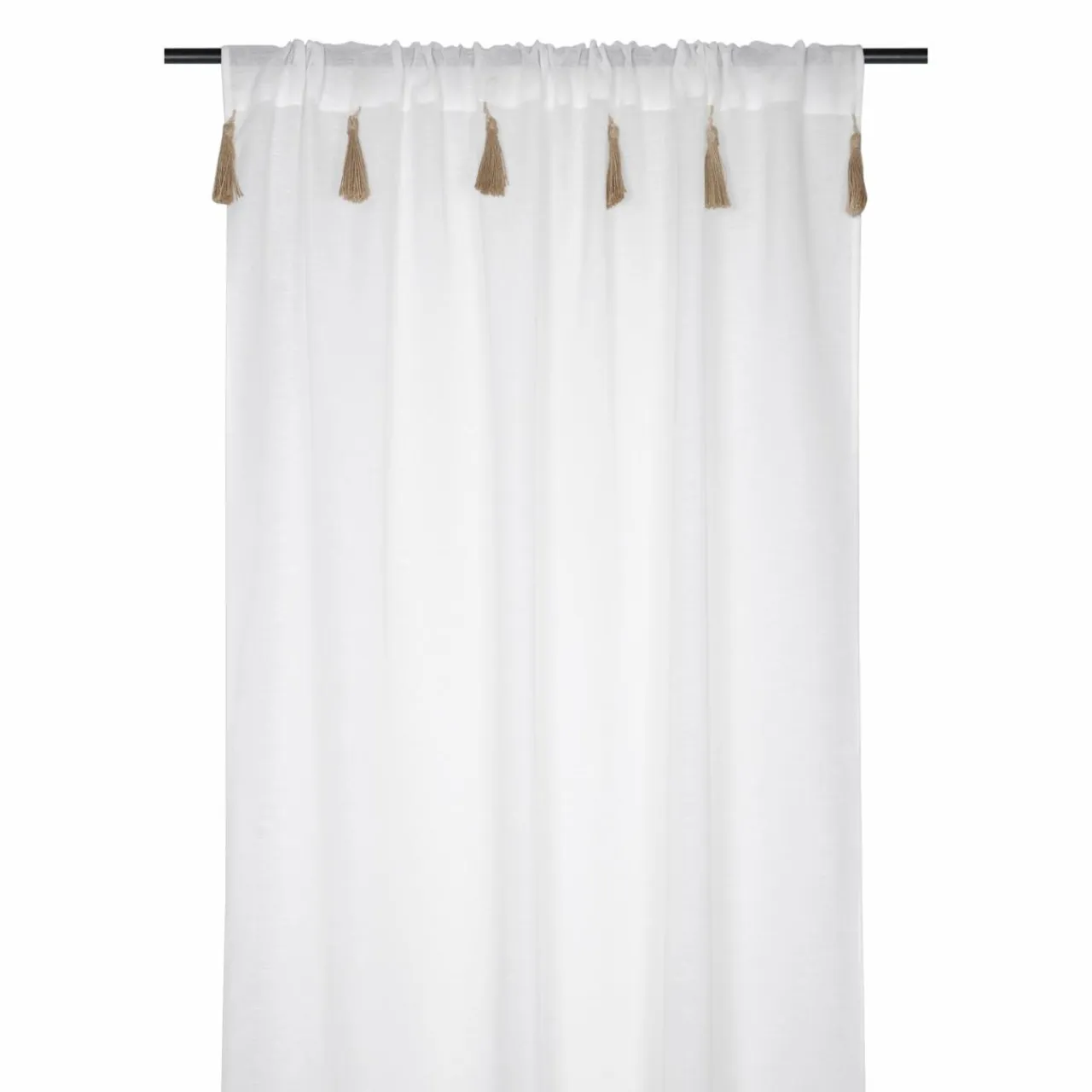 STOF Voilage passe-tringle (140 x 260 cm) Ibiza Ecru Discount