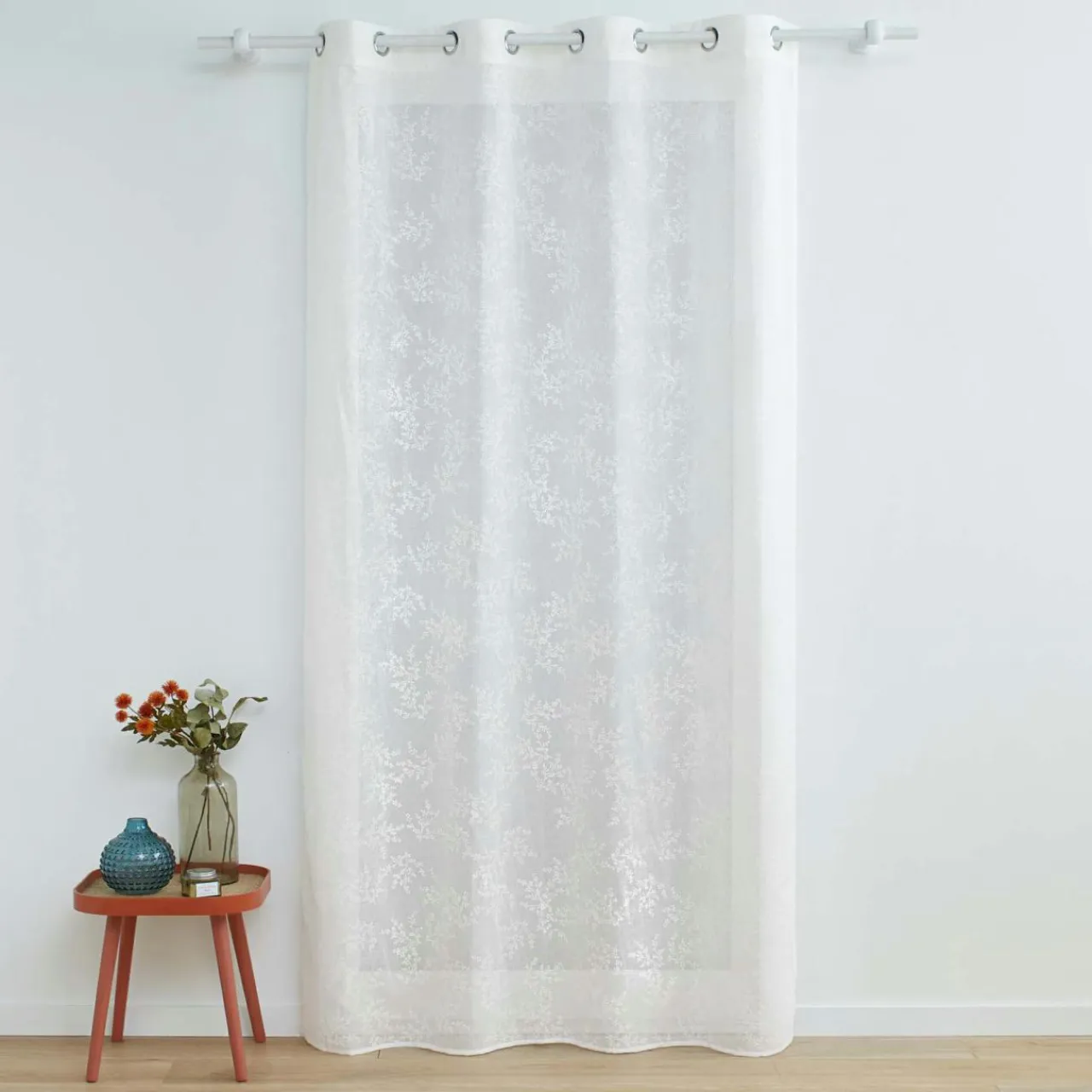 DOUCEUR D'INTERIEUR Voilage tissé (140 x 280 cm) Karla Blanc
