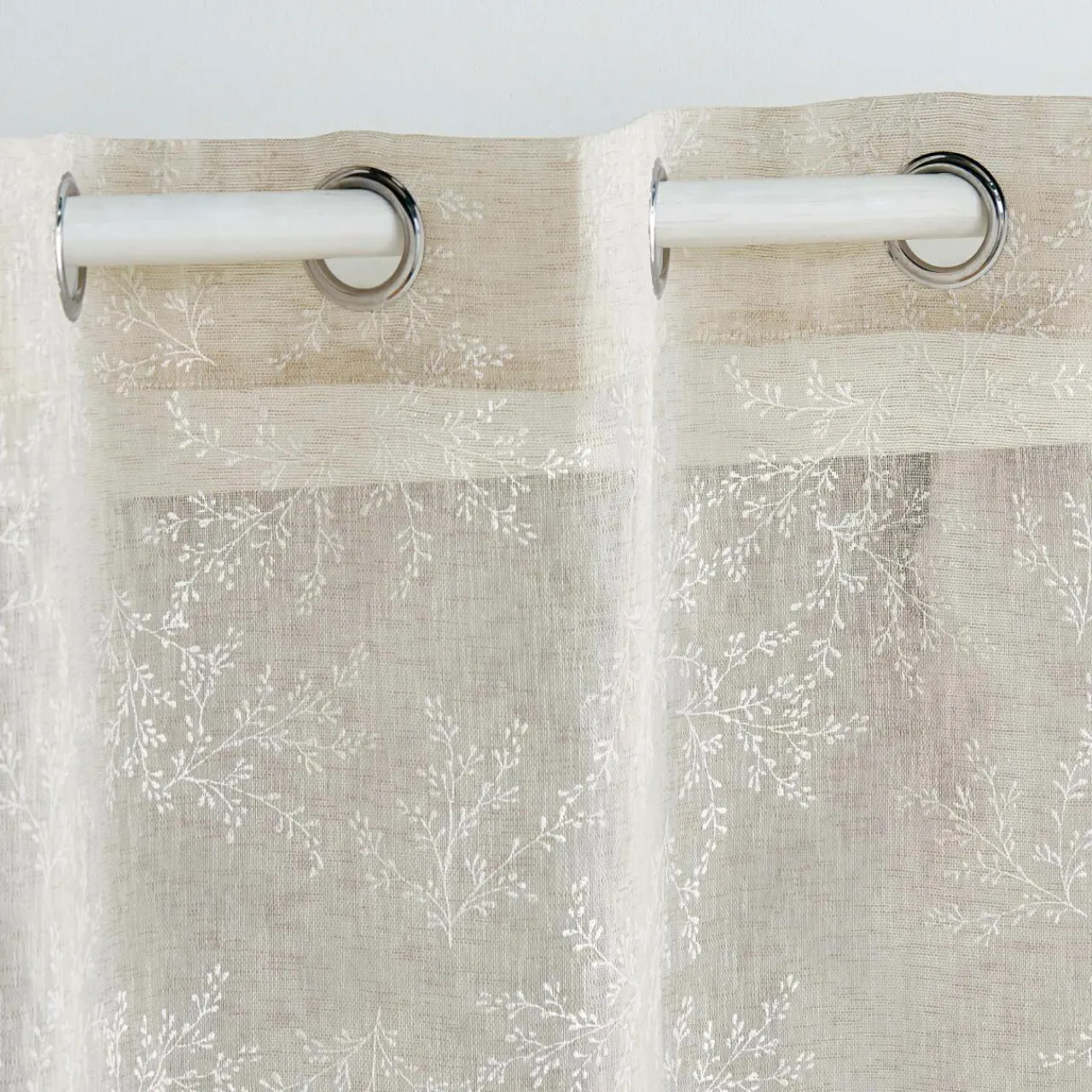 DOUCEUR D'INTERIEUR Voilage tissé (140 x 240 cm) Karla Taupe Clearance