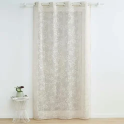 DOUCEUR D'INTERIEUR Voilage tissé (140 x 280 cm) Karla Taupe New