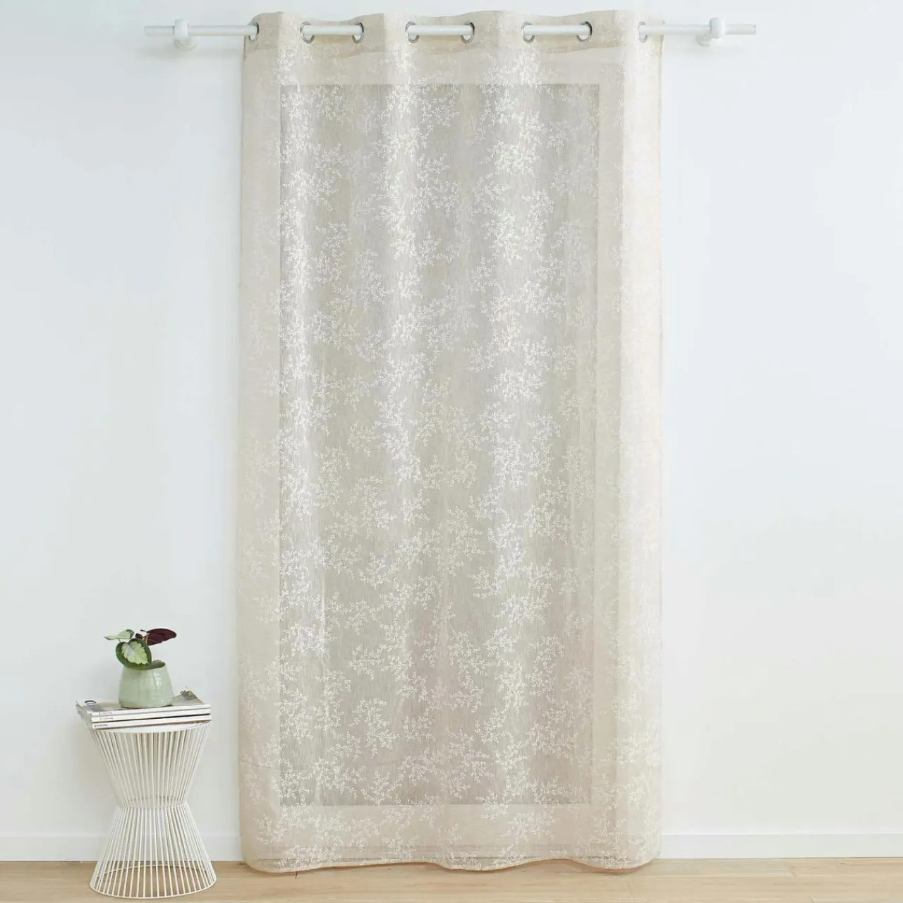 DOUCEUR D'INTERIEUR Voilage tissé (140 x 280 cm) Karla Taupe New