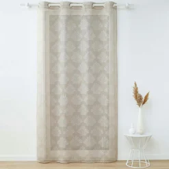DOUCEUR D'INTERIEUR Voilage tissé (140 x 280 cm) Levita Taupe Outlet