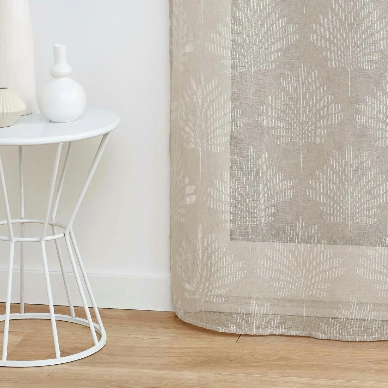DOUCEUR D'INTERIEUR Voilage tissé (140 x 280 cm) Levita Taupe Outlet