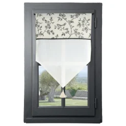 STOF Voilage vitrage passe-tringle (45 x 60 cm) Clarine Ecru Sale