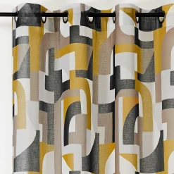 LINDER Voilage (145 x 280 cm) Antik Jaune moutarde