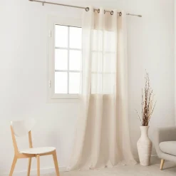 LINDER Voilage (145 x 240 cm) Givrée Beige Discount
