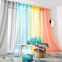 LINDER Voilage (145 x 240 cm) Givrée Beige Discount
