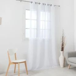 LINDER Voilage (145 x 240 cm) Givrée Blanc Outlet