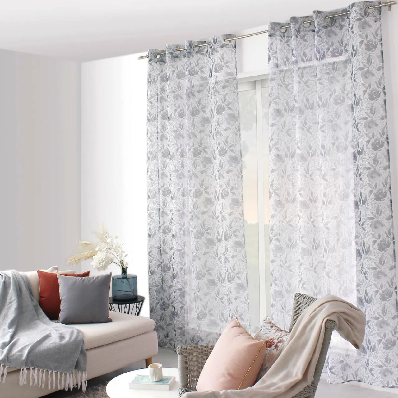 ENJOY HOME Voilage (140 x 240 cm) Harmony Gris Best