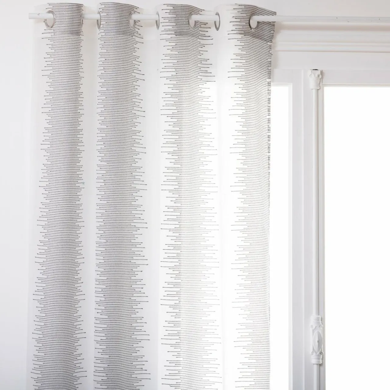 ATMOSPHERA Voilage (140 x 240 cm) Liah Blanc New