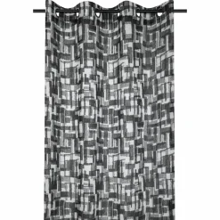 LOVELY CASA Voilage (140 x 260 cm) Linear Noir Clearance