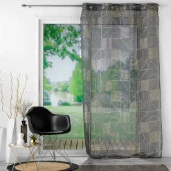 DOUCEUR D'INTERIEUR Voilage (140 x 240 cm) Lineor Gris Anthracite