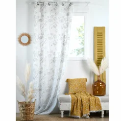 LOVELY CASA Voilage (140 x 260 cm) Persian Blanc Clearance