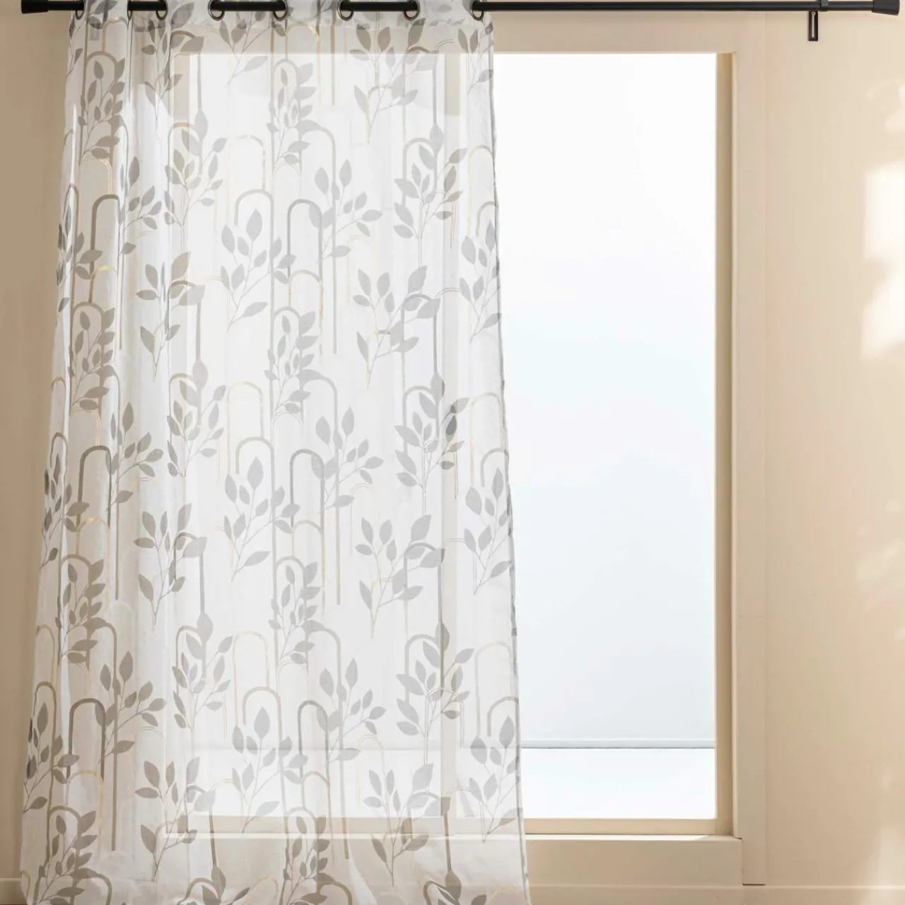 douceur d'intu017drieur Voilage (140 x 280 cm) Roseris Gris Online