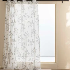 douceur d'intu017drieur Voilage (140 x 240 cm) Roseris Gris Online