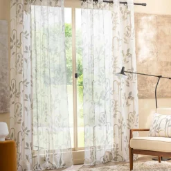 douceur d'intu017drieur Voilage (140 x 240 cm) Roseris Gris Online